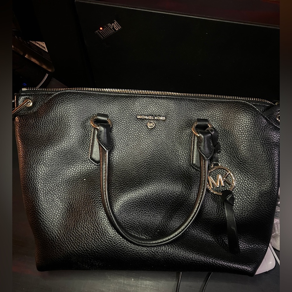 Leather Black Michael Kors